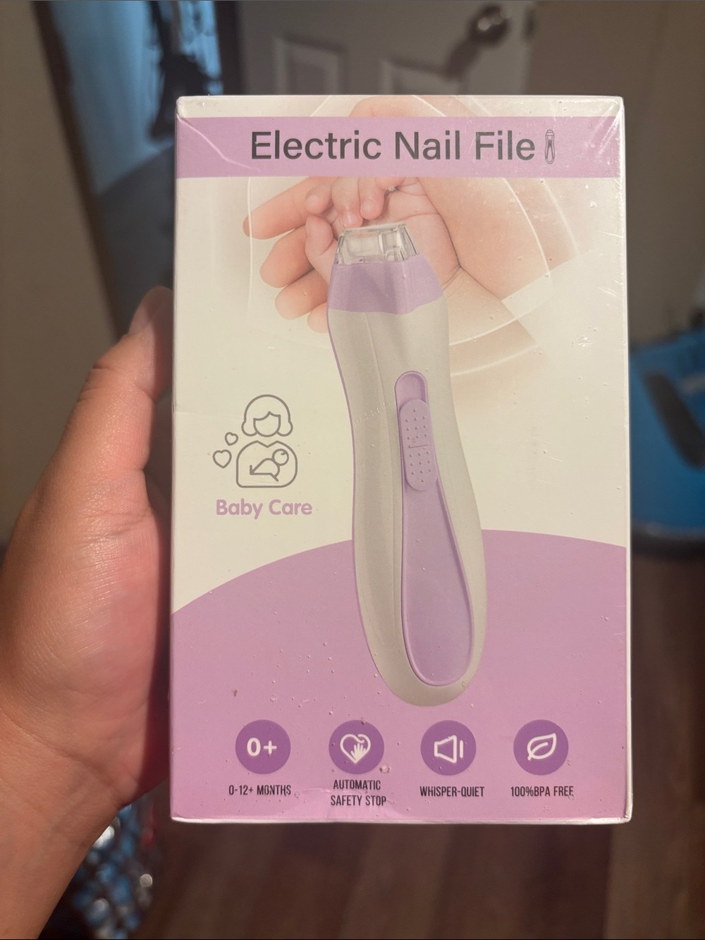 Electric Nail File Baby Care - Lavender/White